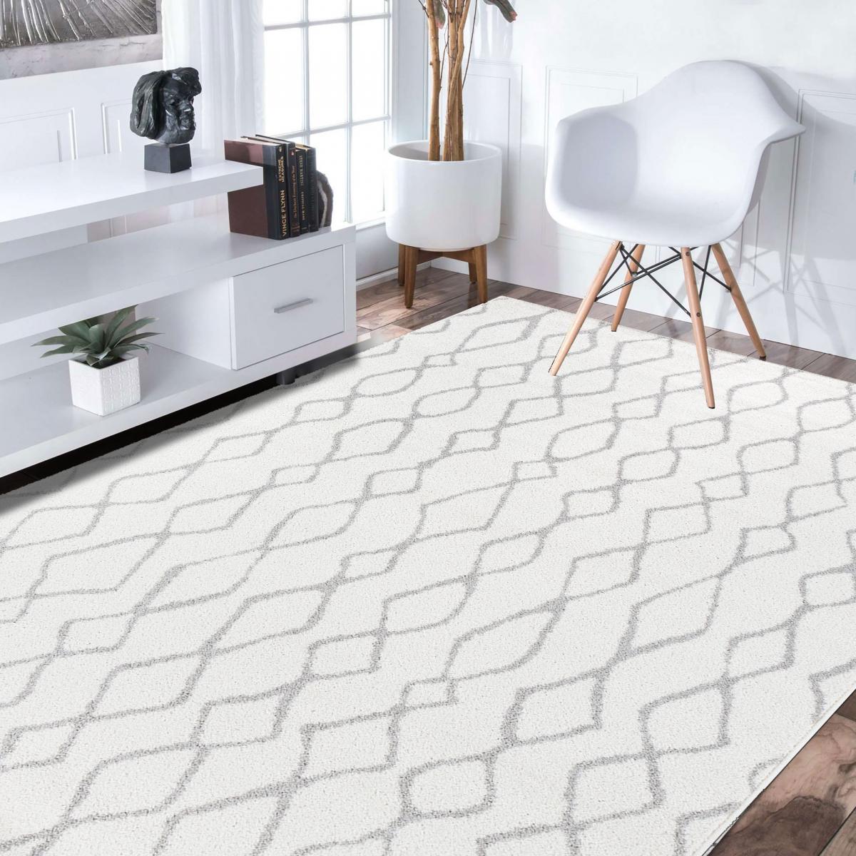 Tapis salon et chambre tissé motif géométrique SPATA — vue 3