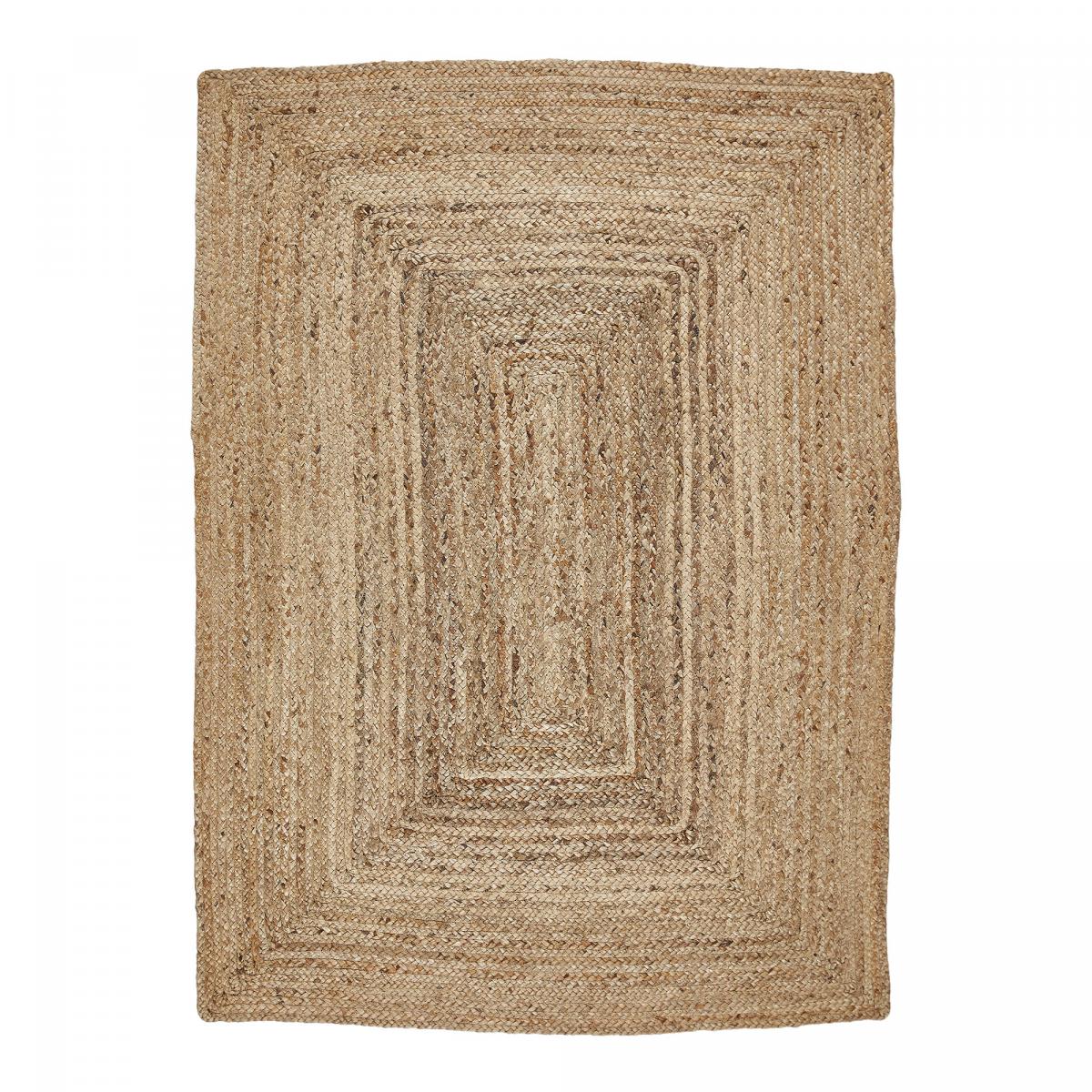 Tapis jute fait à la main motif uni JUTURE