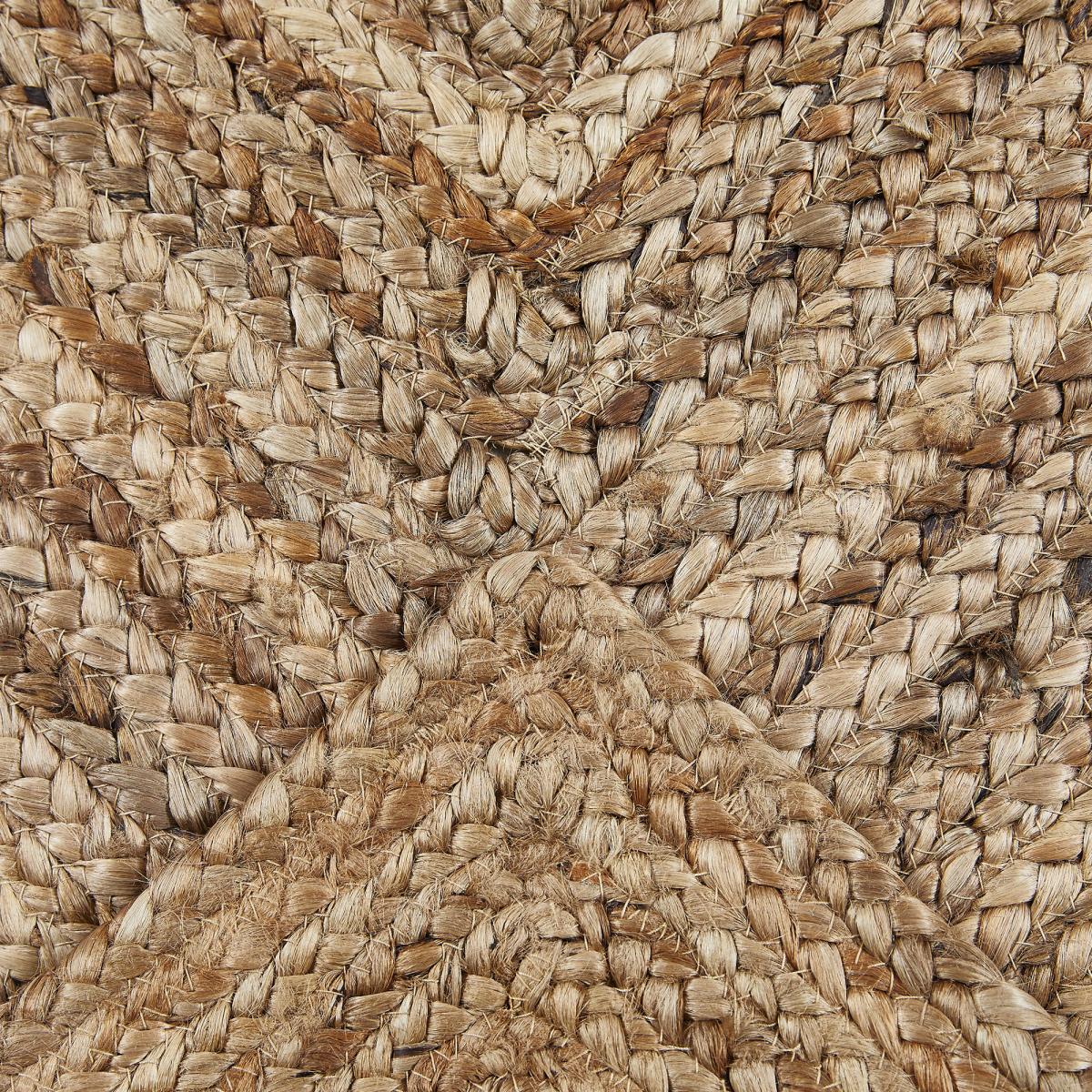 Tapis jute fait à la main motif uni JUTURE — vue 4