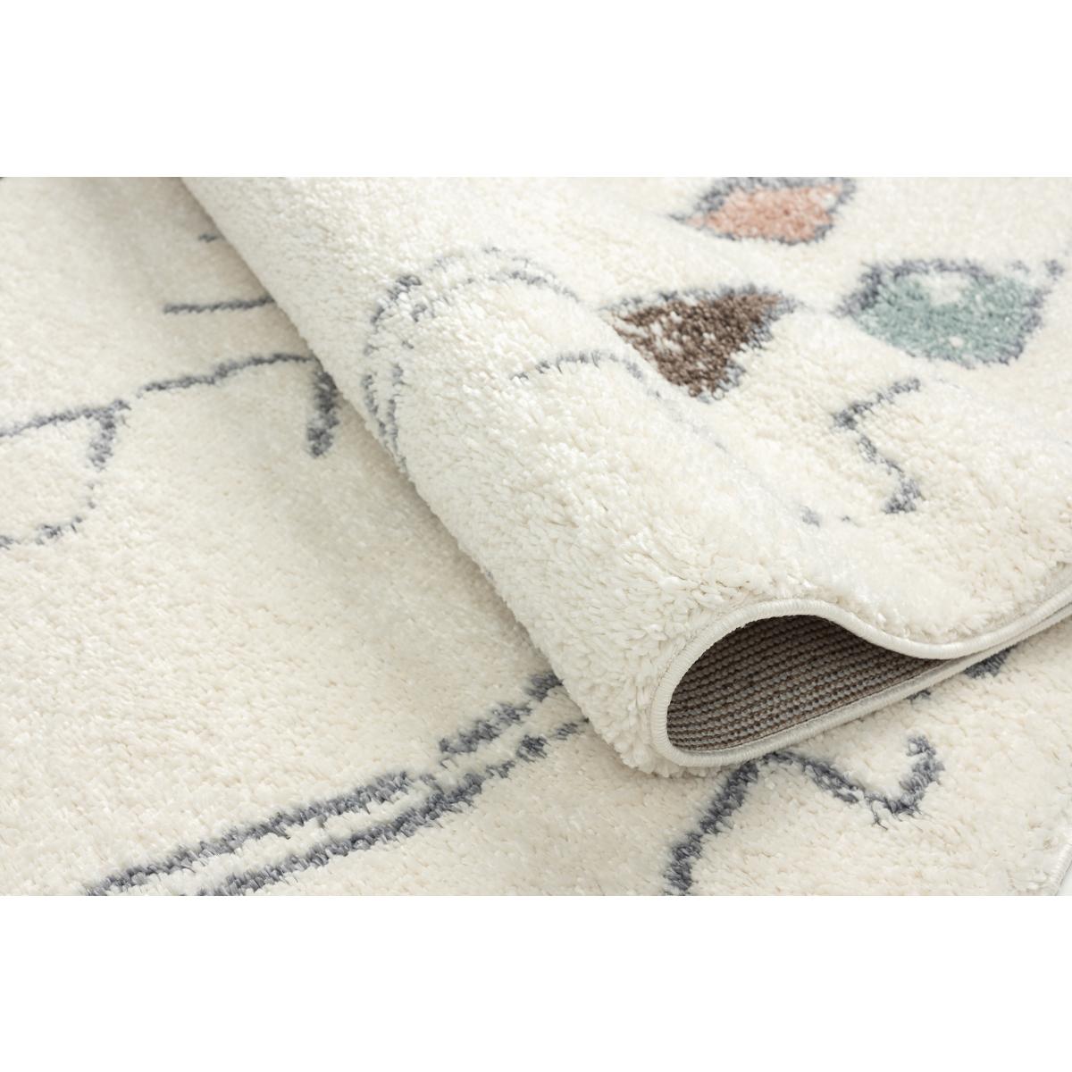 Tapis berbère tissé motif saharien PASTEL B — vue 4