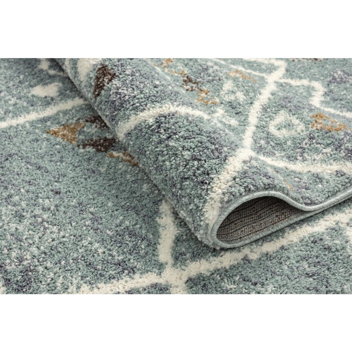 Tapis berbère tissé motif saharien PASTEL D — vue 4