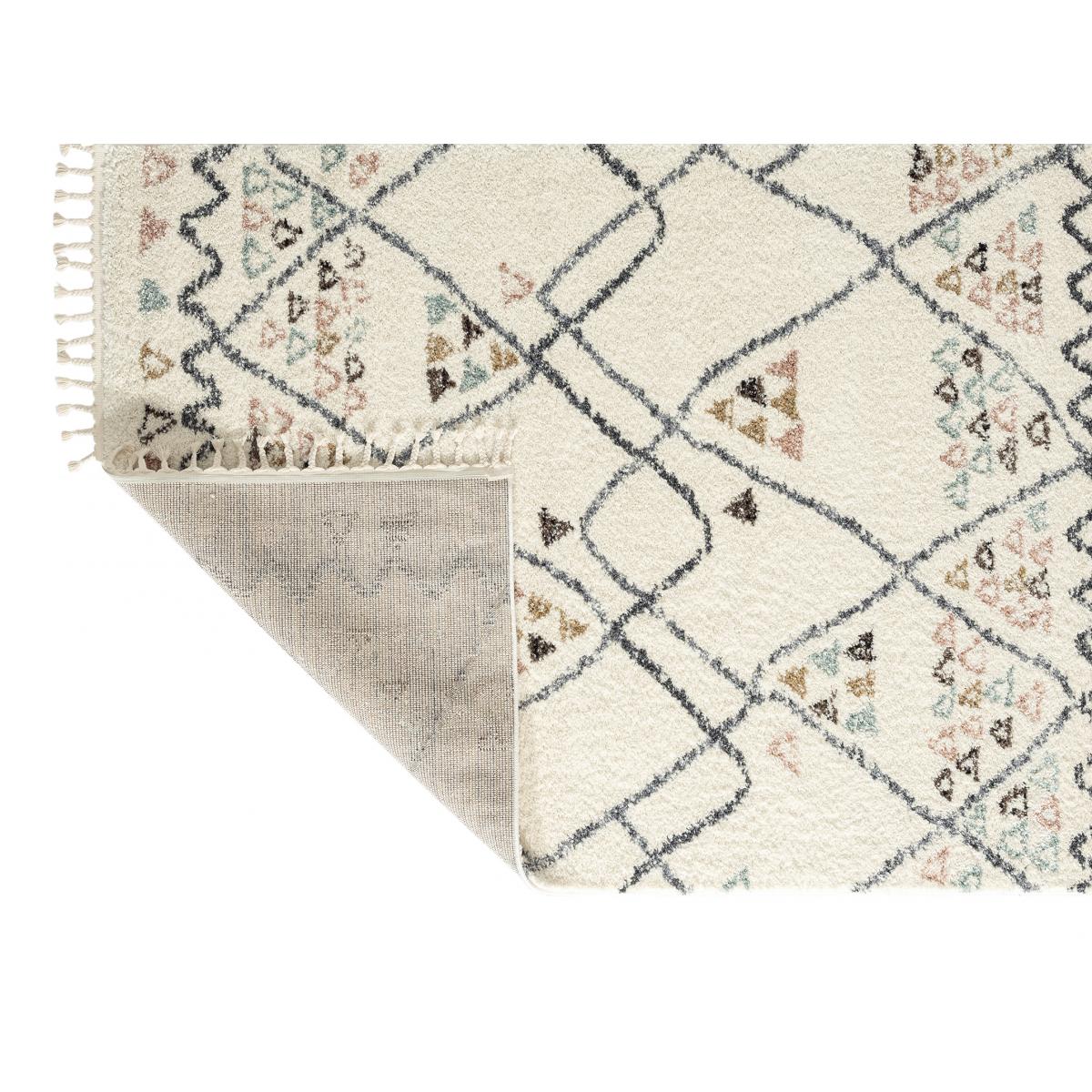 Tapis berbère tissé motif saharien PASTEL D — vue 4