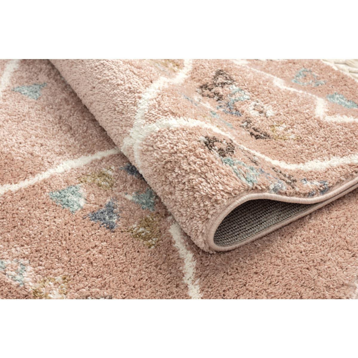 Tapis berbère tissé motif saharien PASTEL D — vue 4