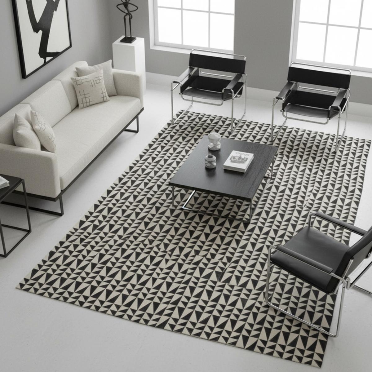 Tapis en peau de vache kilm LITTLETRI, fait à la main — vue 3