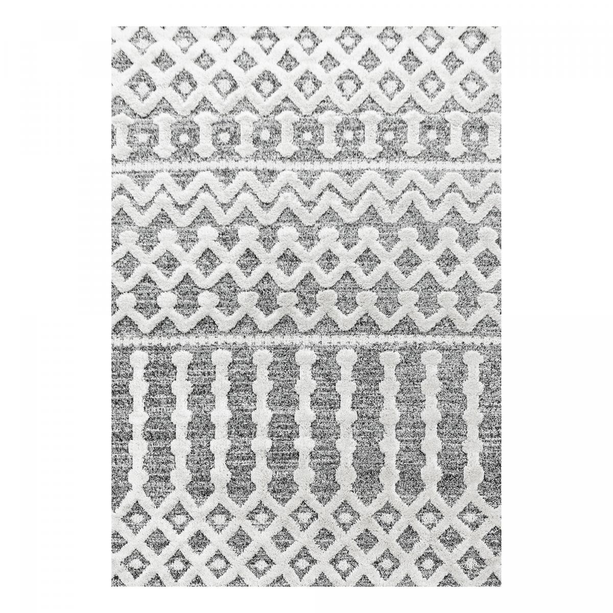 Tapis salon et chambre tissé motif scandinave PISTIOU