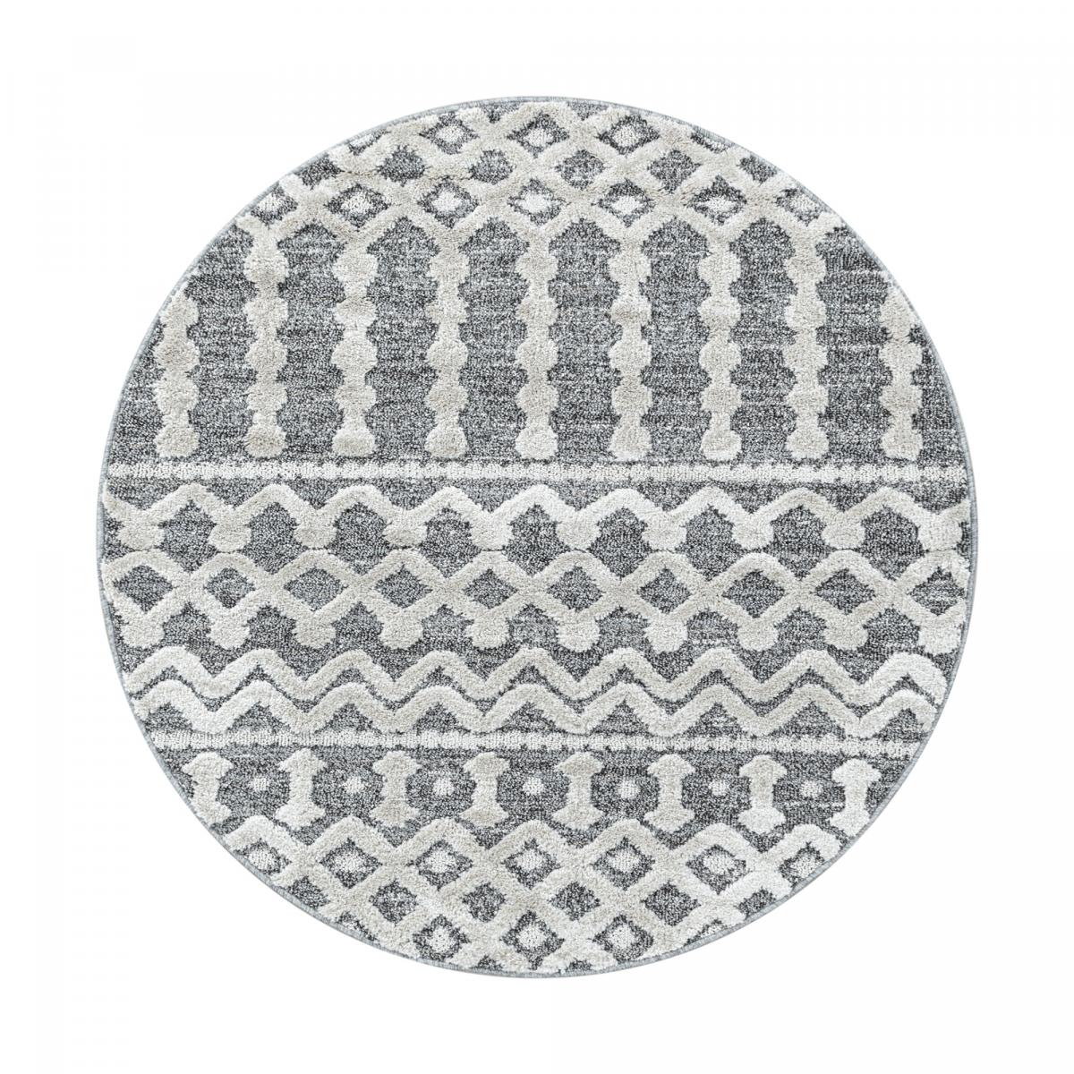 Tapis salon et chambre tissé motif scandinave PISTIOU — vue 5