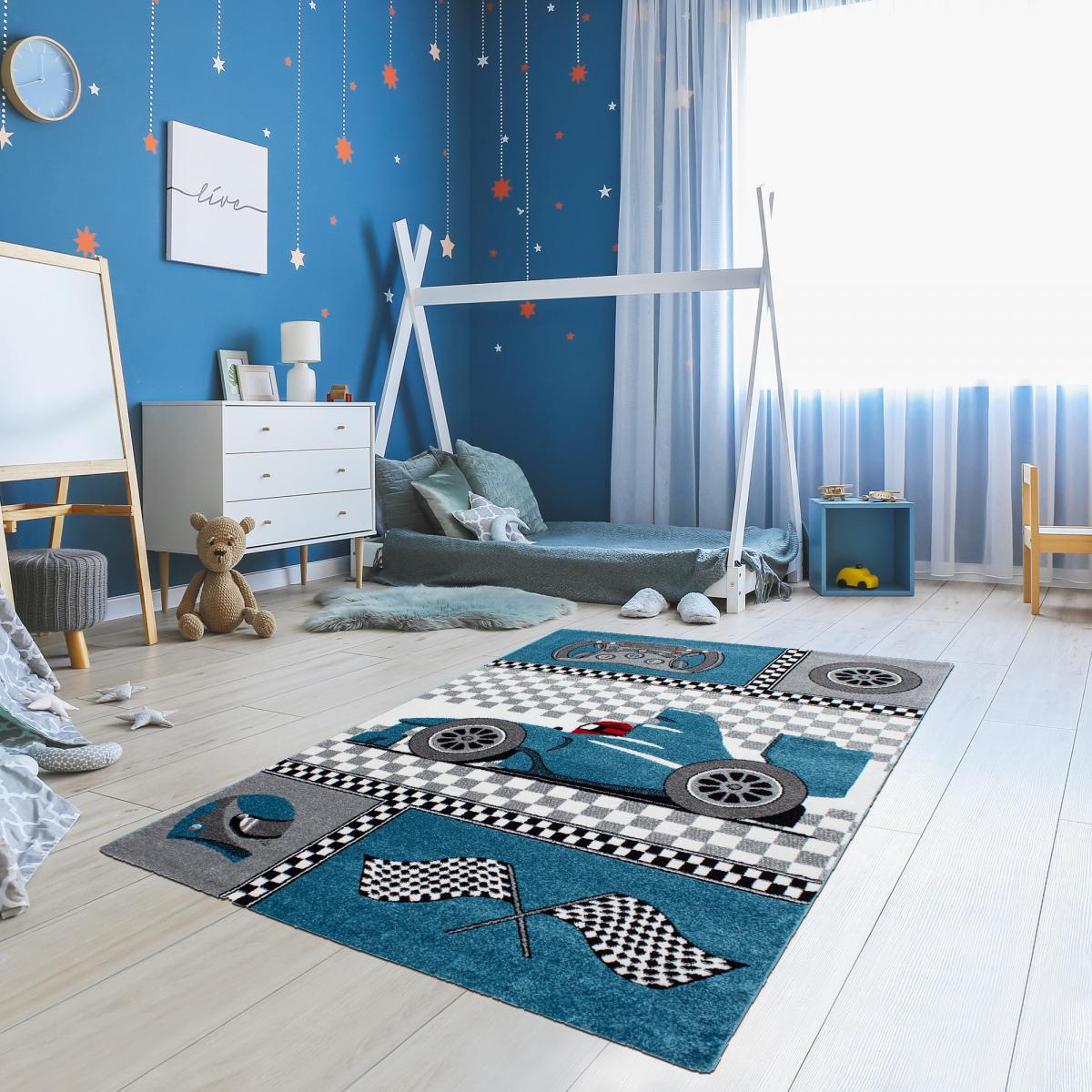 Tapis enfant tissé KID RACE — vue 3