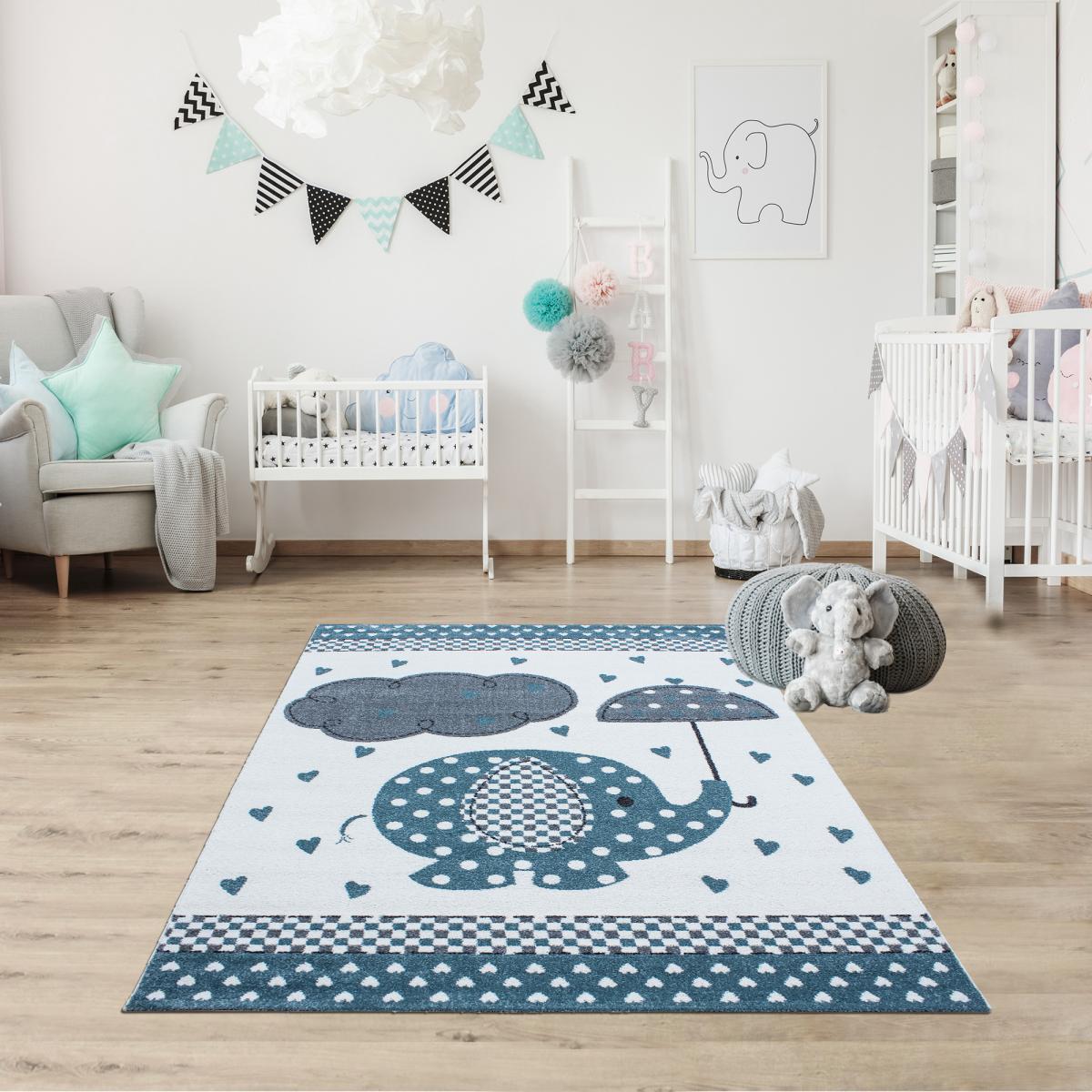 Tapis enfant tissé motif animaux KID RAIN — vue 3
