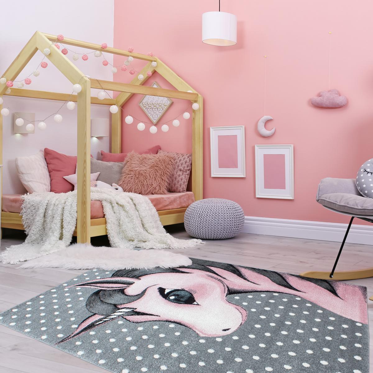 Tapis enfant tissé motif animaux KID DREAM — vue 3