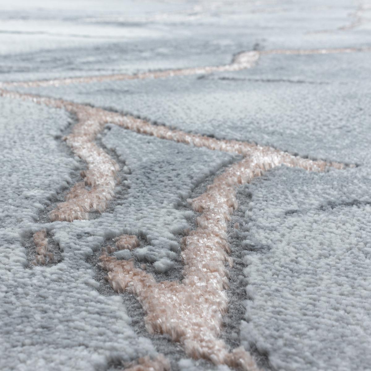 Tapis salon et chambre tissé motif abstrait SIDLIE — vue 5