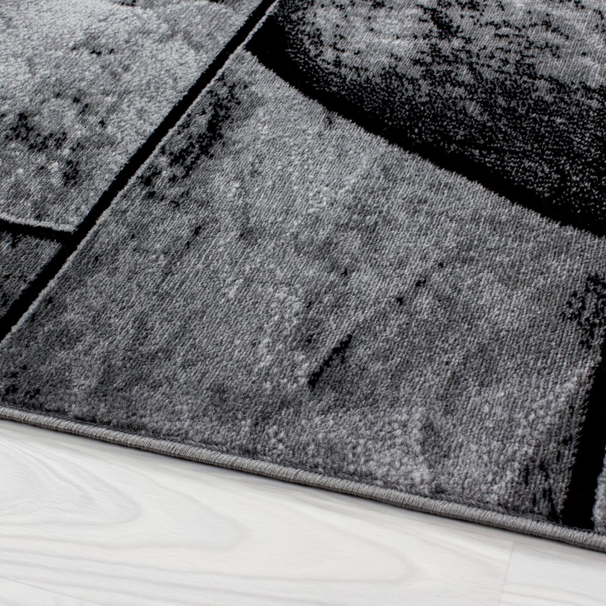 Tapis salon et chambre tissé motif géométrique PLONE — vue 4