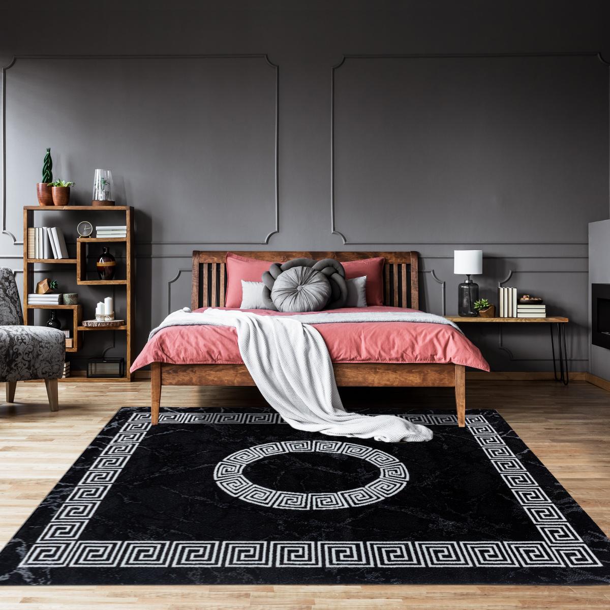 Tapis salon et chambre tissé motif baroque SAPURI — vue 3