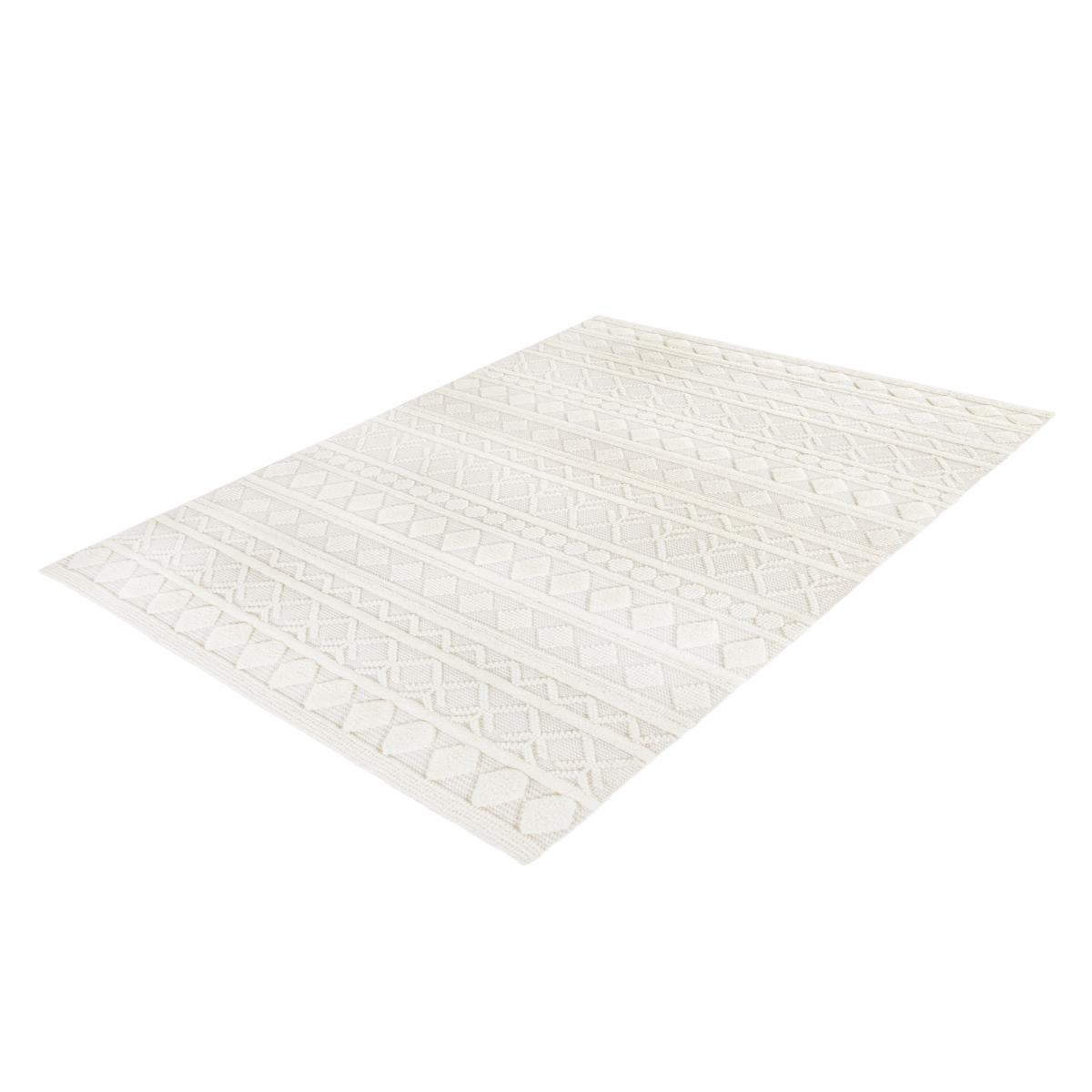 Tapis salon et chambre tissé en laine motif scandinave TINCA — vue 5