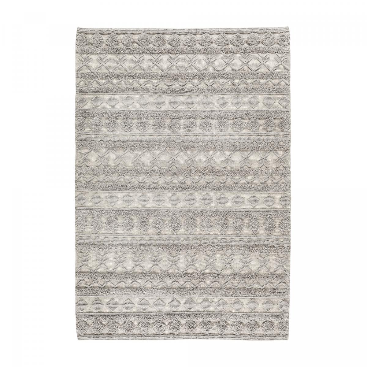 Tapis salon et chambre tissé en laine motif scandinave TINCA
