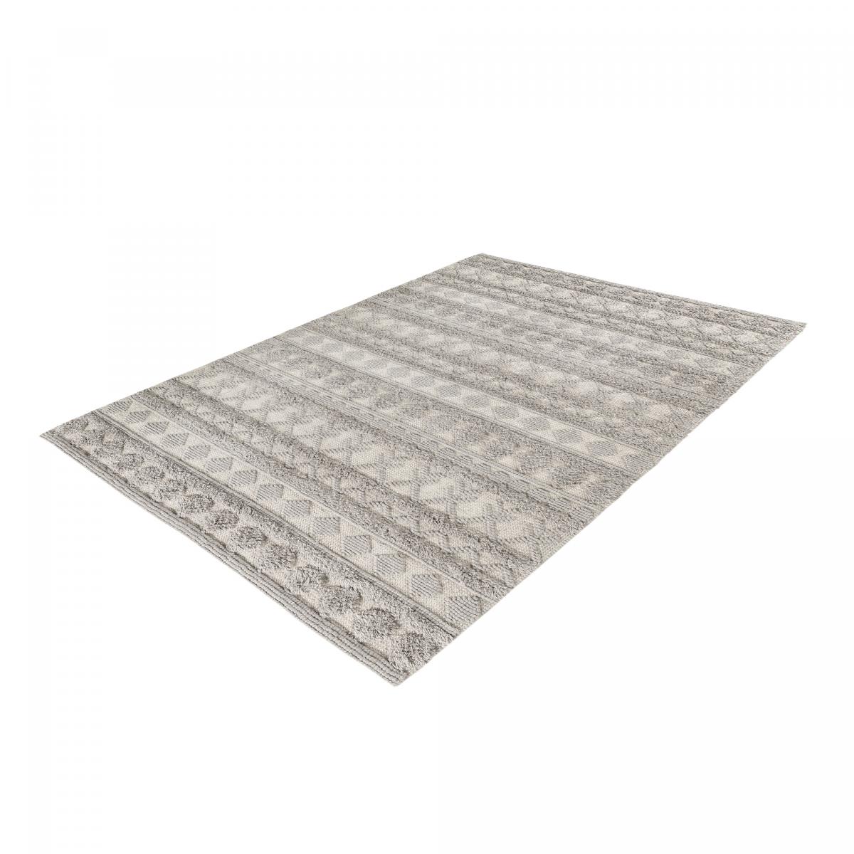 Tapis salon et chambre tissé en laine motif scandinave TINCA — vue 5
