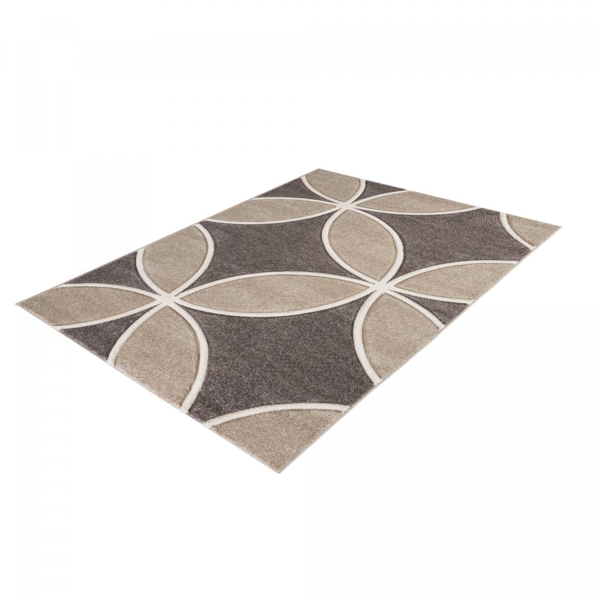 Tapis pour une chambre ou une entrée tissé motif floral CURCU — vue 5