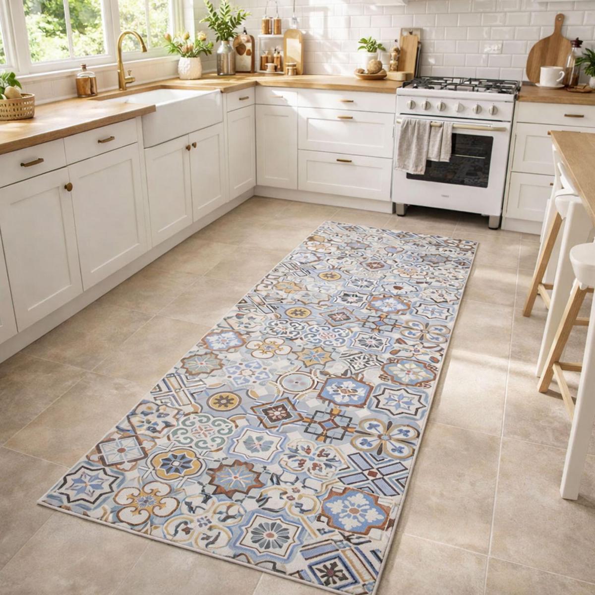 Tapis de cuisine en PVC motif géométrique PKIT — vue 3