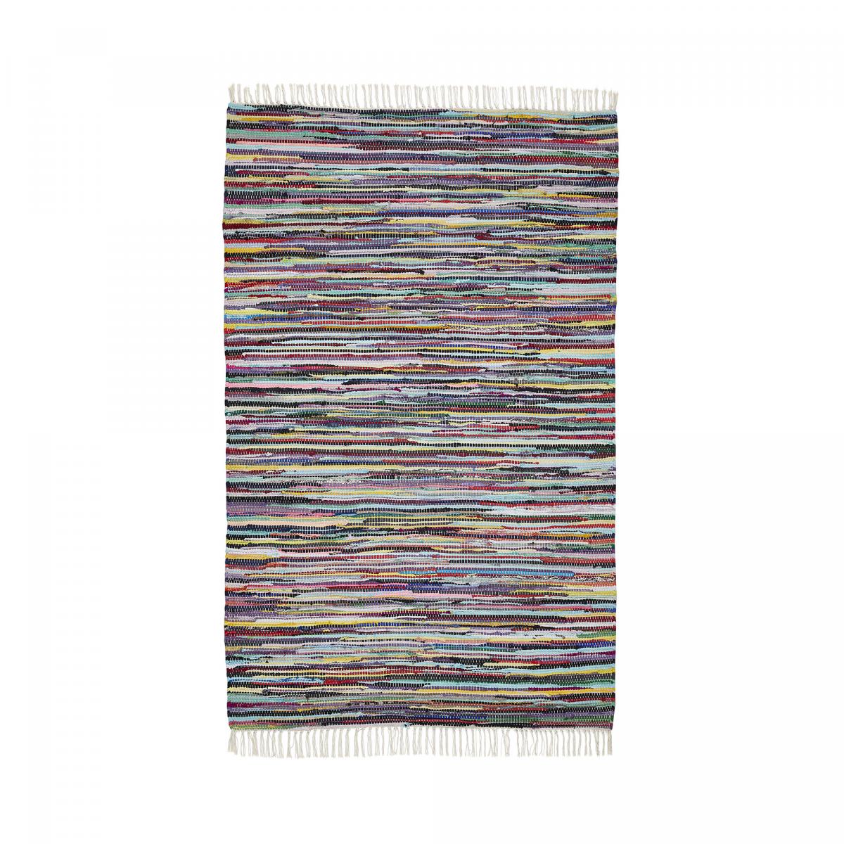 Tapis kilim tissé en coton motif ethnique TIMULTI