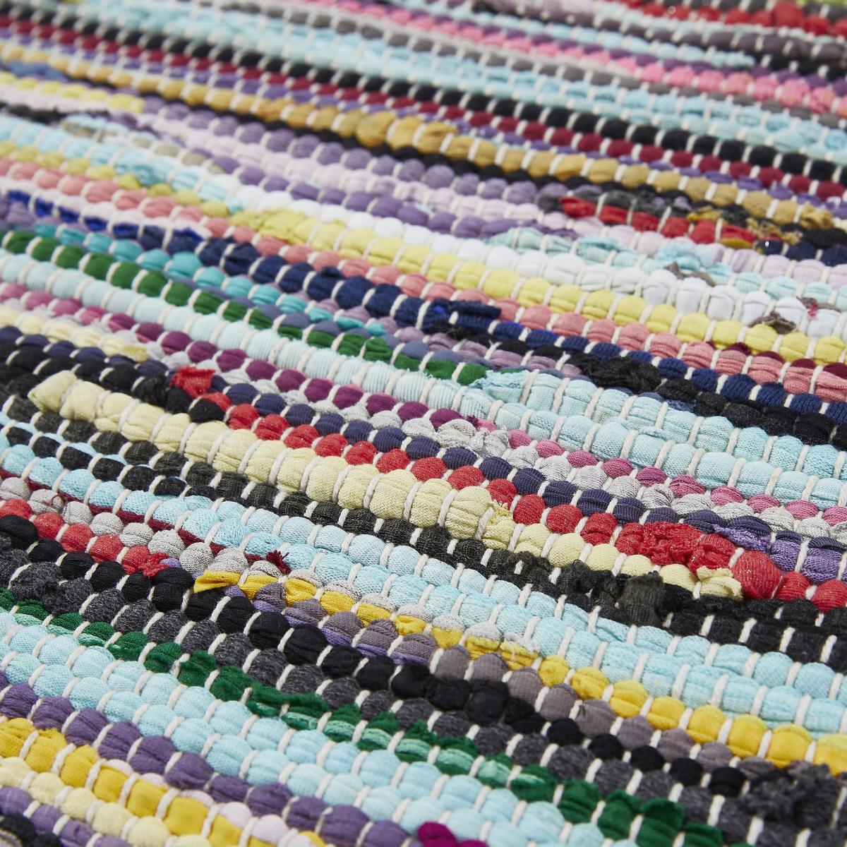 Tapis kilim tissé en coton motif ethnique TIMULTI — vue 4