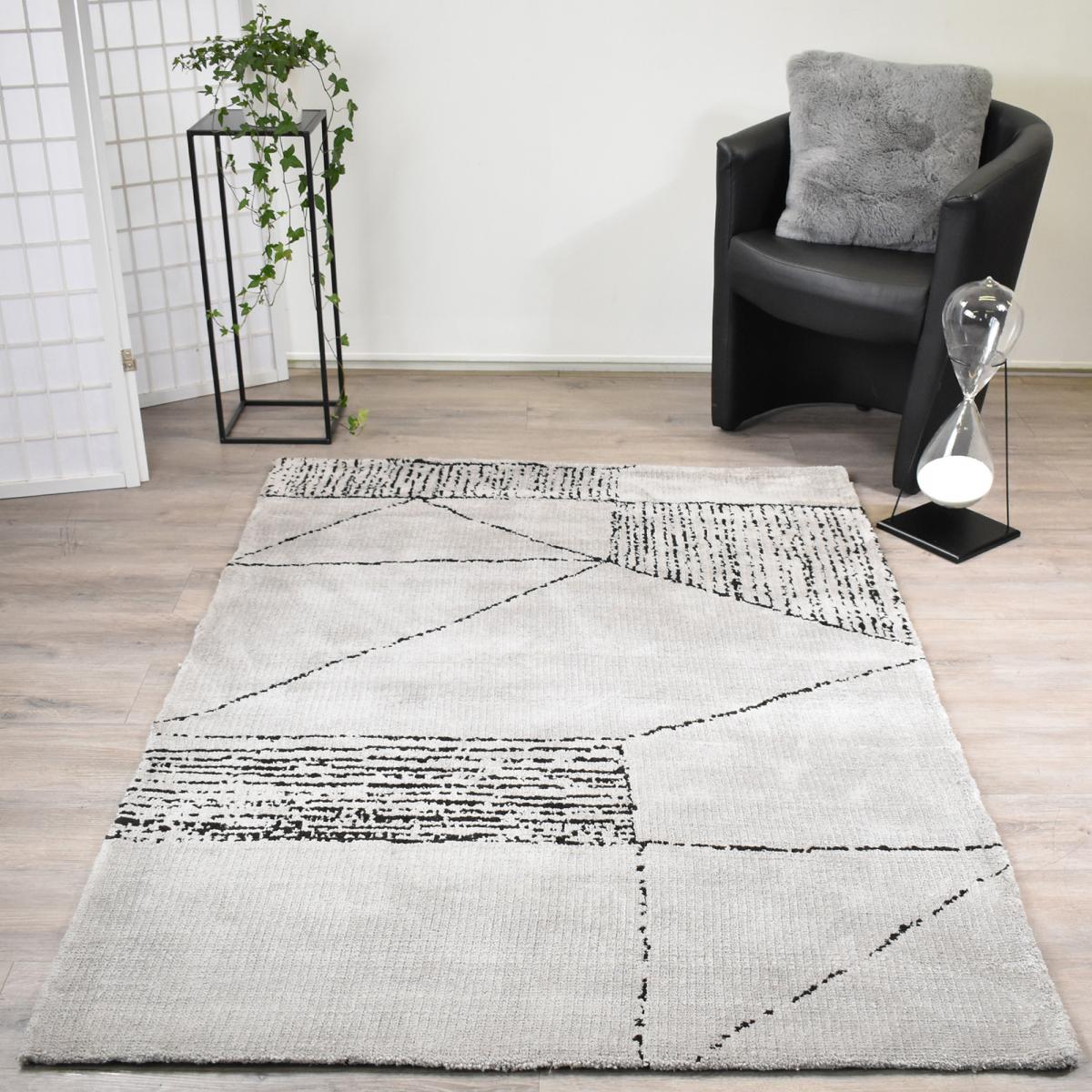 Tapis salon et chambre fait à la main motif géométrique RAGGAL — vue 5