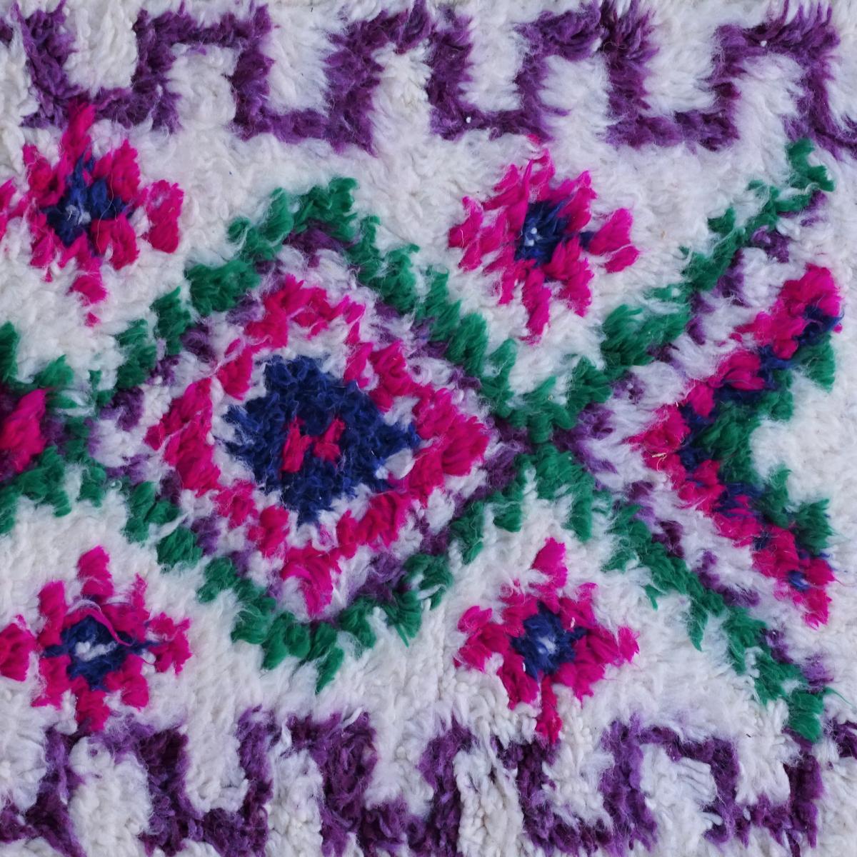 Authentique tapis berbère fait à la main en laine BENI OUARAIN DL — vue 3