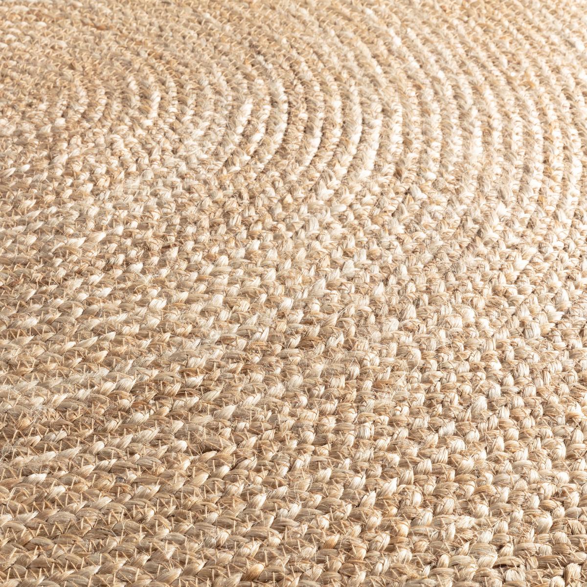Tapis rond JUTROND en jute — vue 5