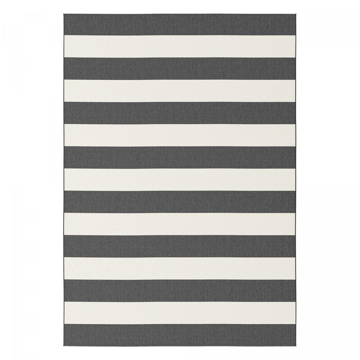 Tapis salon COUDRA Gris, fait en Europe en polypropylène doux et soyeux