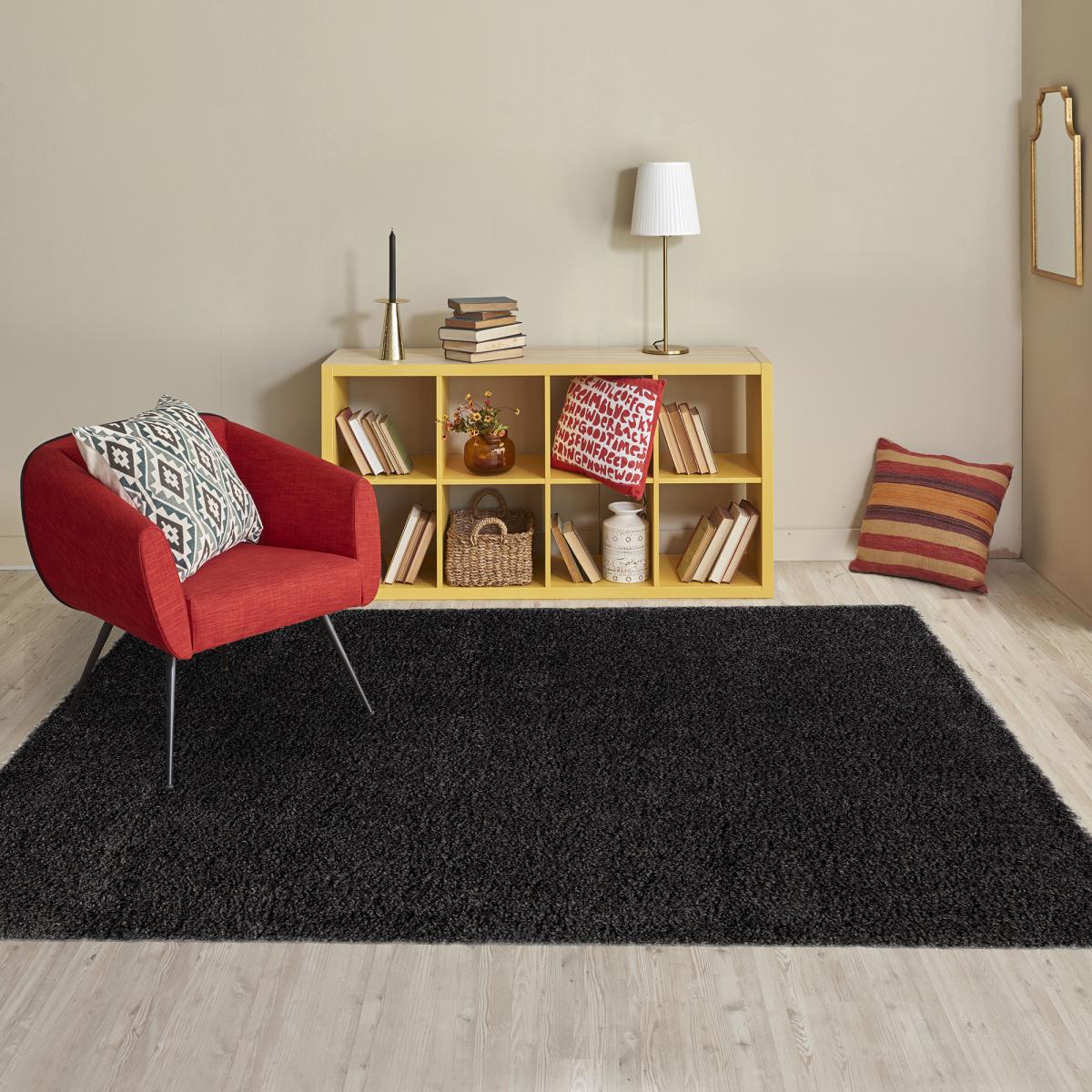 Tapis chambre HINOU en polypropylène doux et soyeux — vue 3