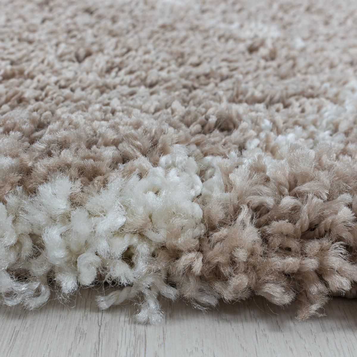 Tapis rond shaggy tissé motif scandinave SCANDINAV A — vue 4
