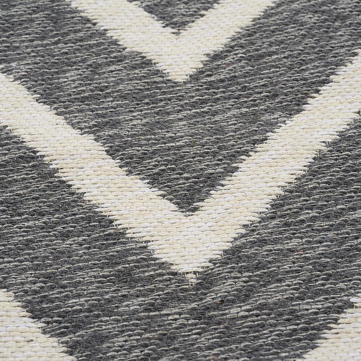 Tapis kilim reversible en coton motif scandinave BY — vue 5