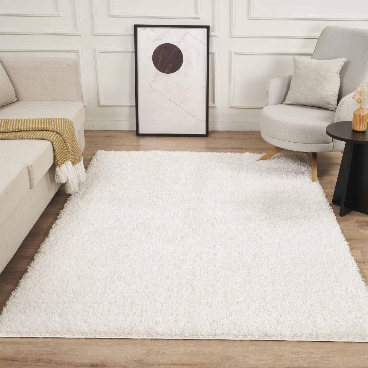 Tapis shaggy tissé motif uni LYN4 UNILA — vue 3