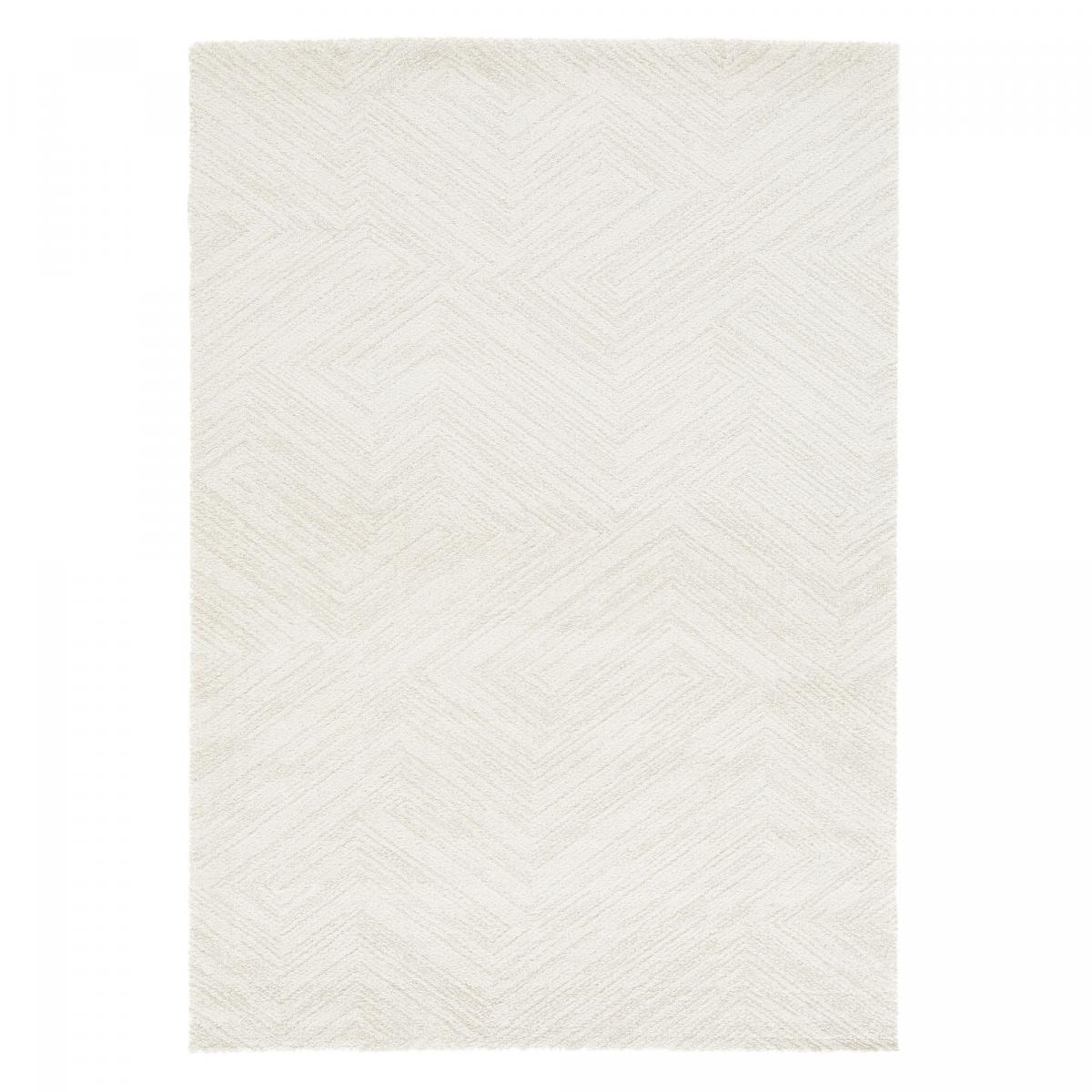Tapis salon et chambre tissé motif faux uni NAFO 1