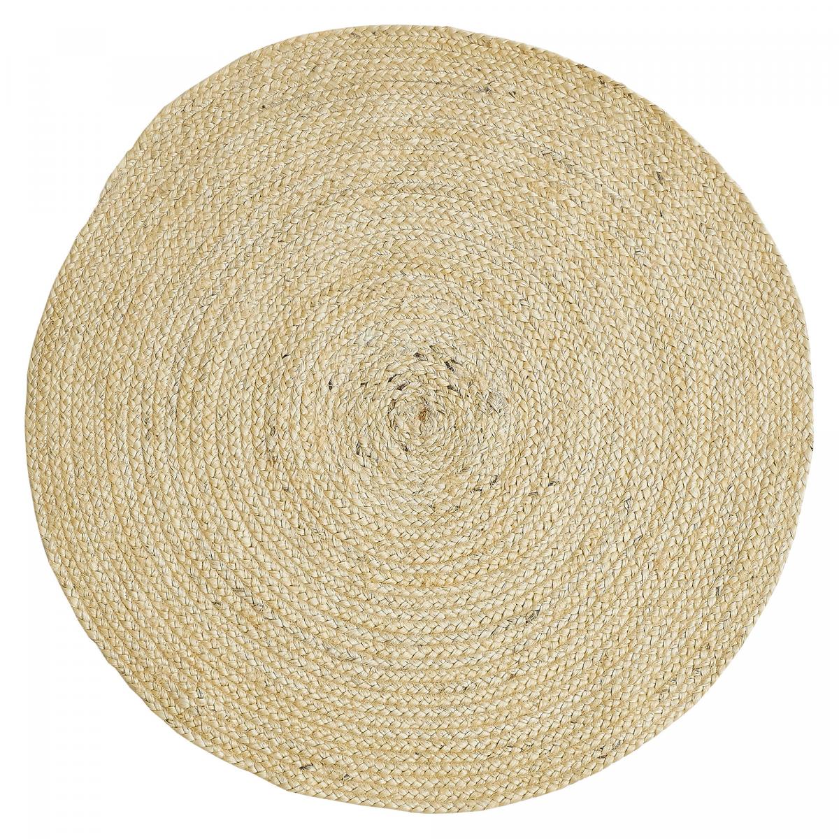 Tapis jute tissé motif uni AGO