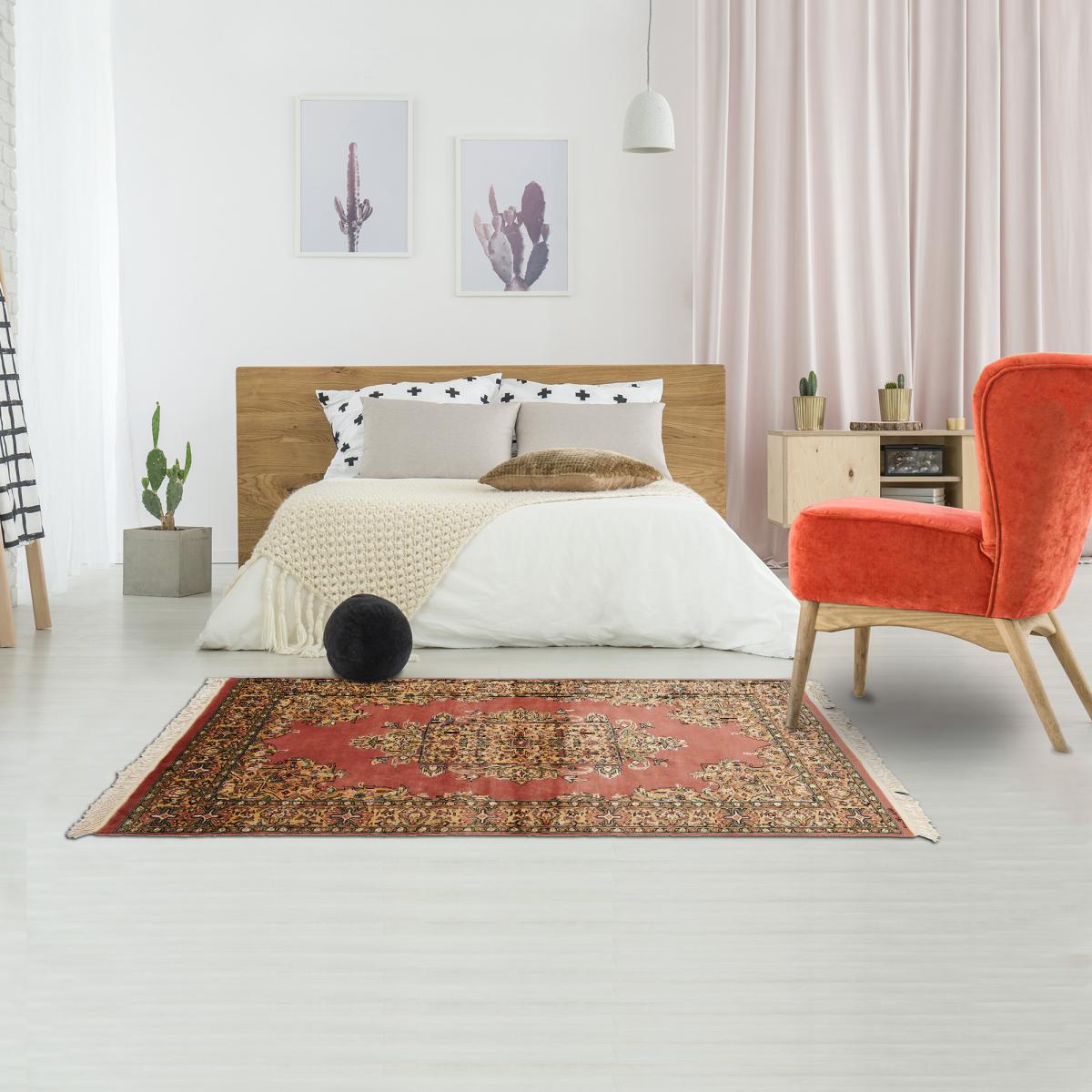 Authentique tapis d'Orient fait main en laine ISAFAHANI — vue 6