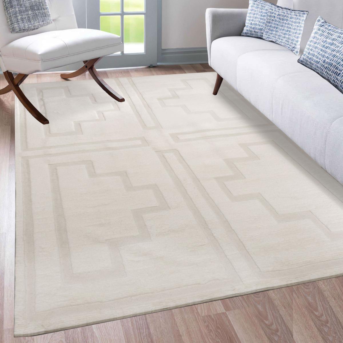 Tapis salon CALISTA en laine Fait main — vue 3