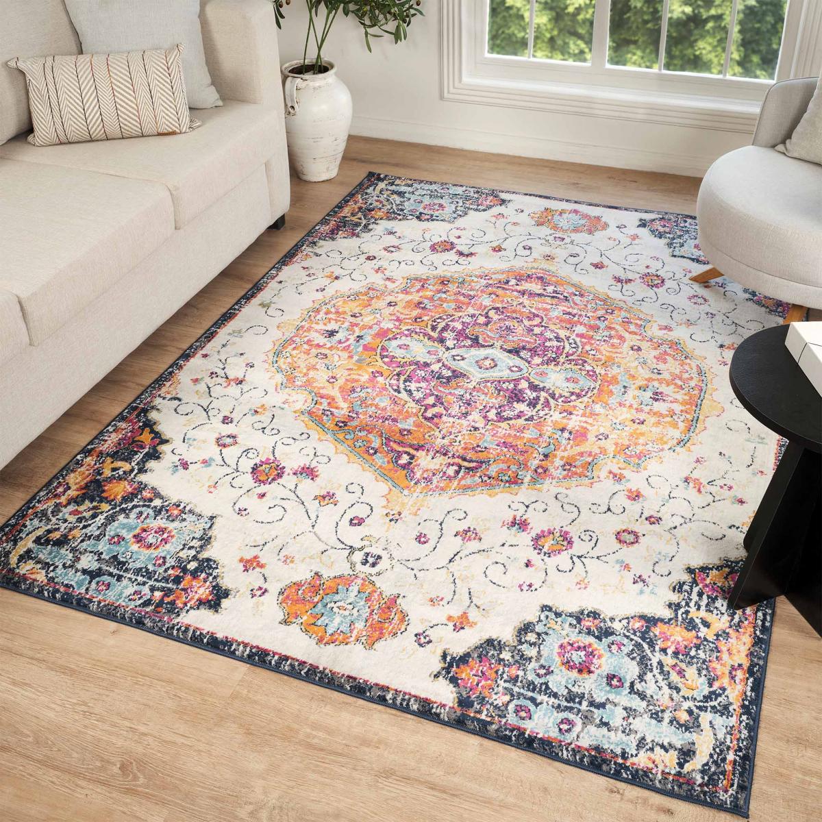 Tapis Vintage Oriental - LYN3 MED Couleurs vives — vue 3