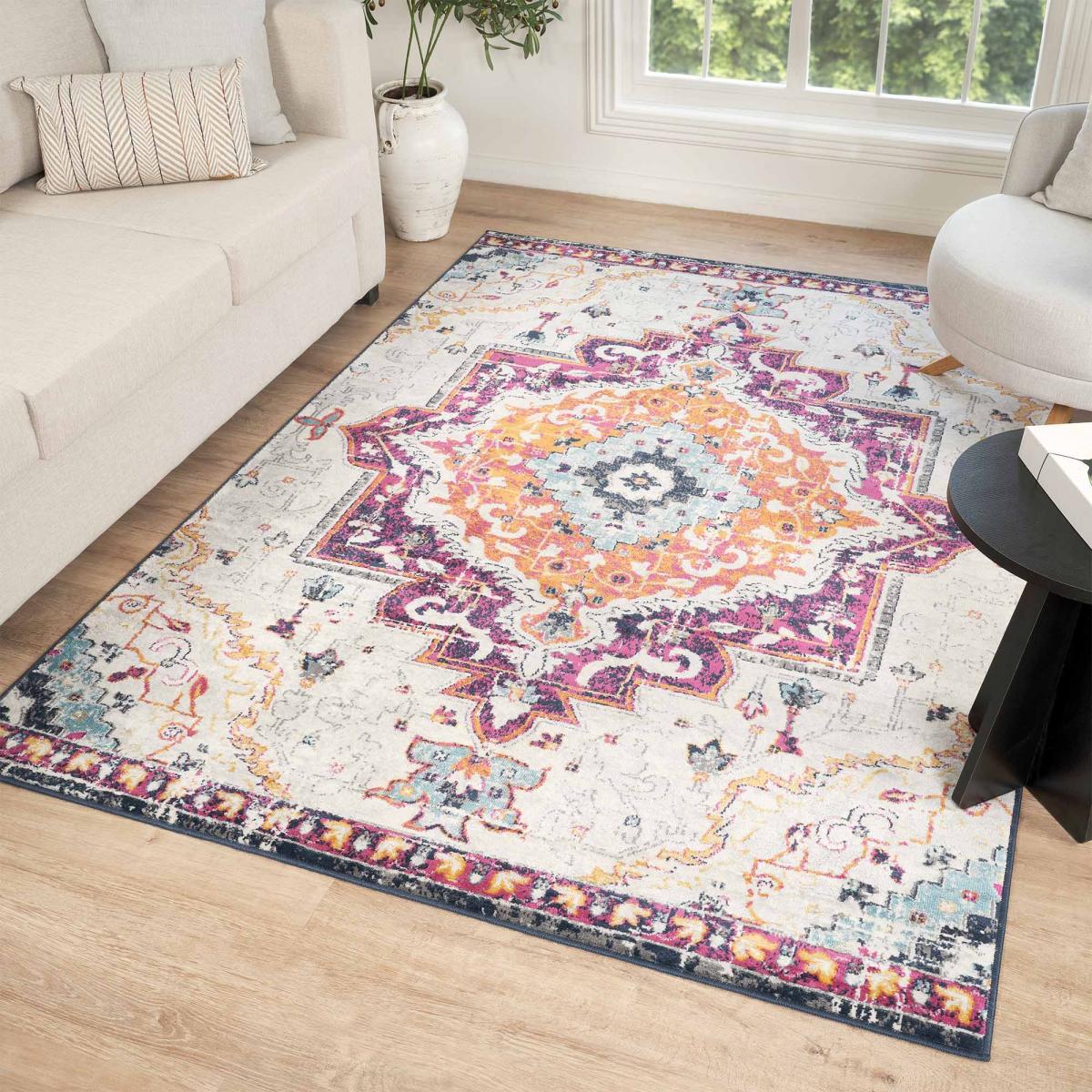 Tapis Vintage Oriental - LYN3 MED Couleurs vives — vue 3