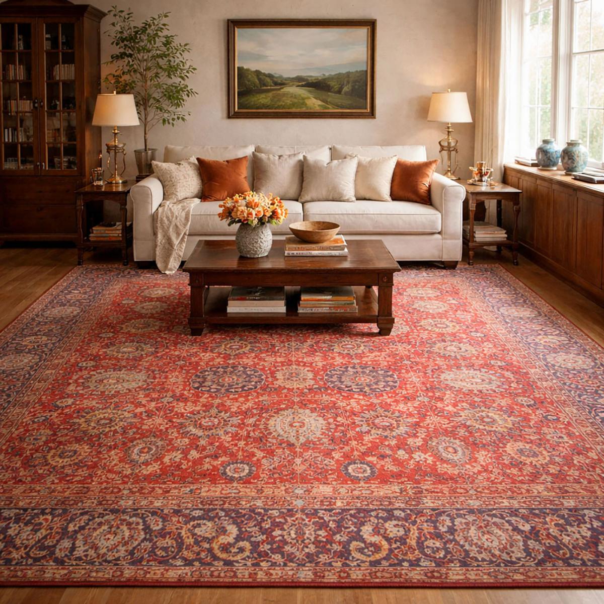 Tapis Orient NOMEDI , tapis en coton — vue 3