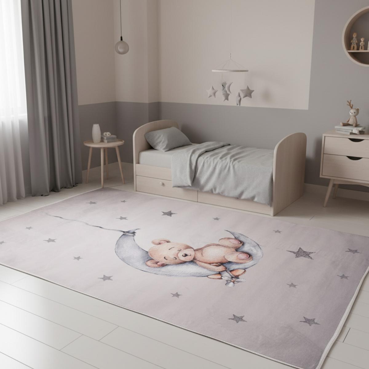 Tapis enfant BEAR, très doux et facile d'entretien — vue 3