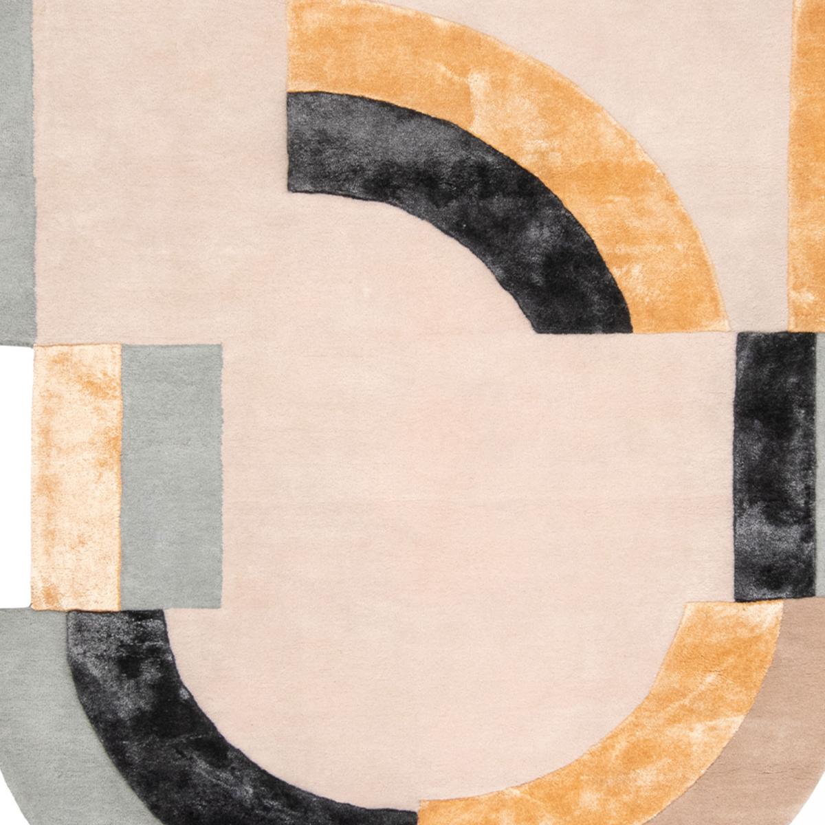 Tapis salon ROLIN , tapis en laine et viscose pour un aspect doux et soyeux — vue 4