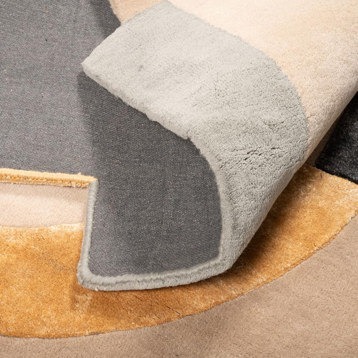 Tapis salon ROLIN , tapis en laine et viscose pour un aspect doux et soyeux — vue 5