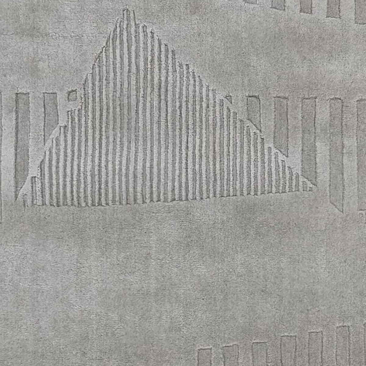 Tapis Salon Motif Géométrique, Tufté Main En Laine, AZUA, Confort — vue 5