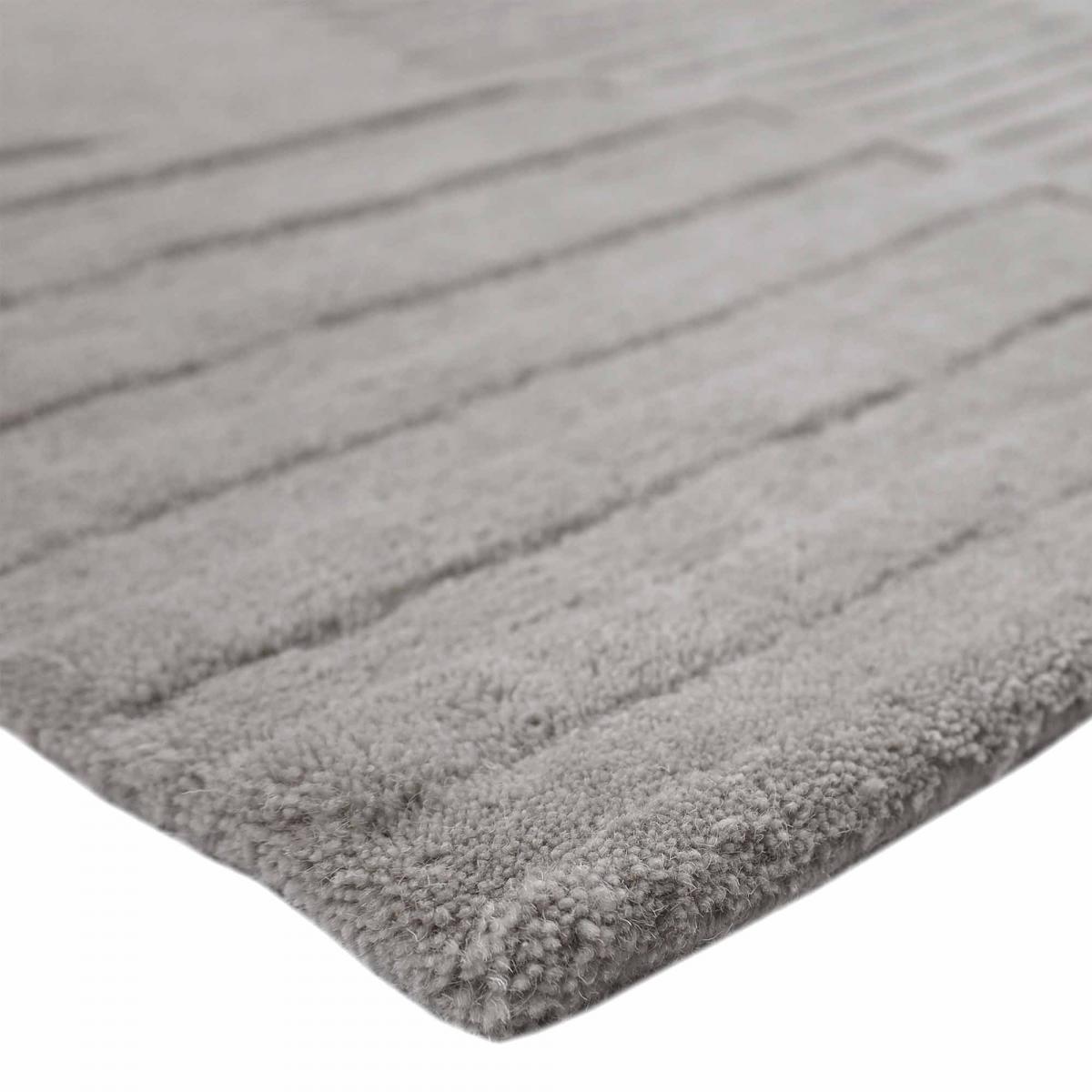 Tapis Salon Motif Géométrique, Tufté Main En Laine, AZUA, Confort — vue 6