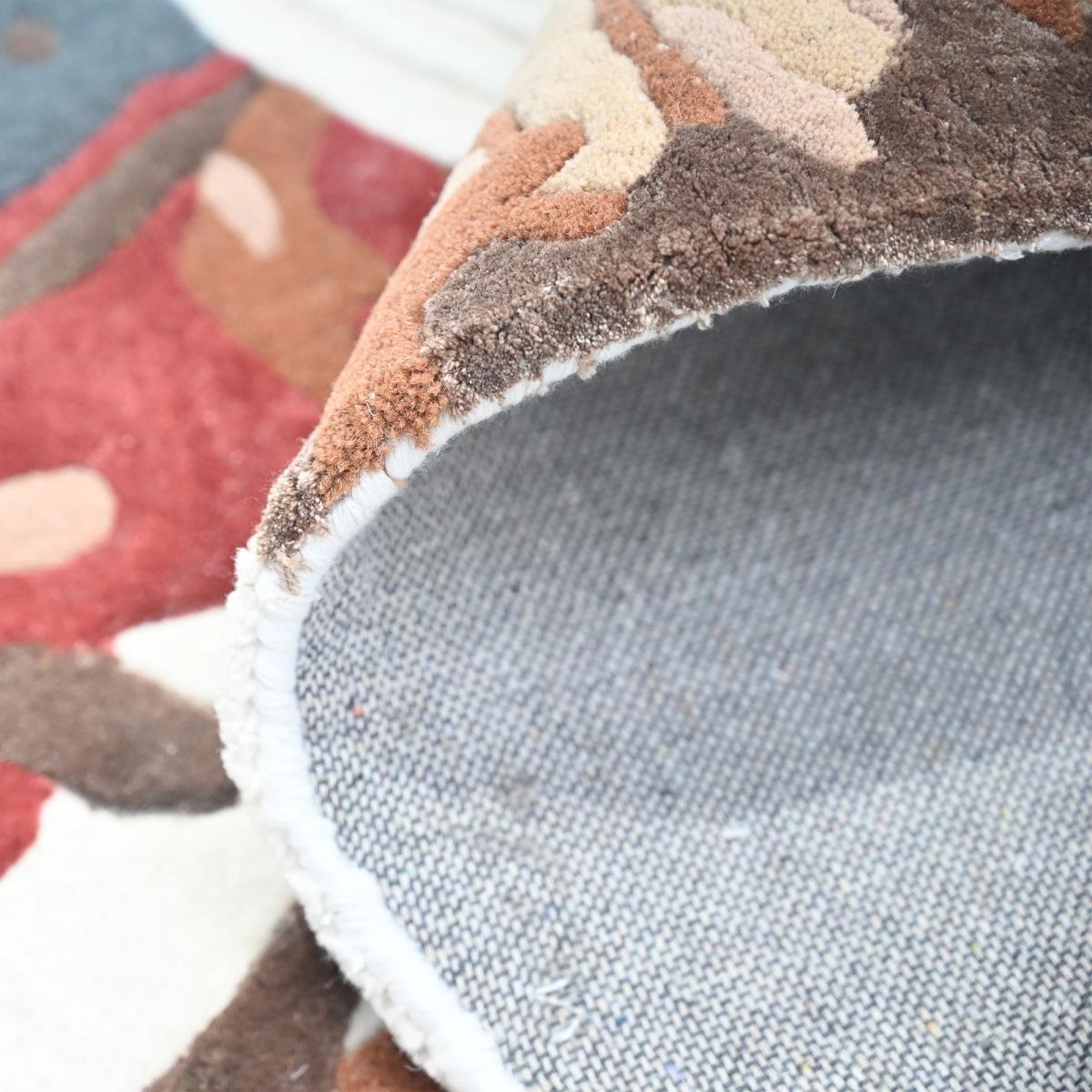 Tapis salon, motif fresque artistique, texture en relief, WOWW — vue 5