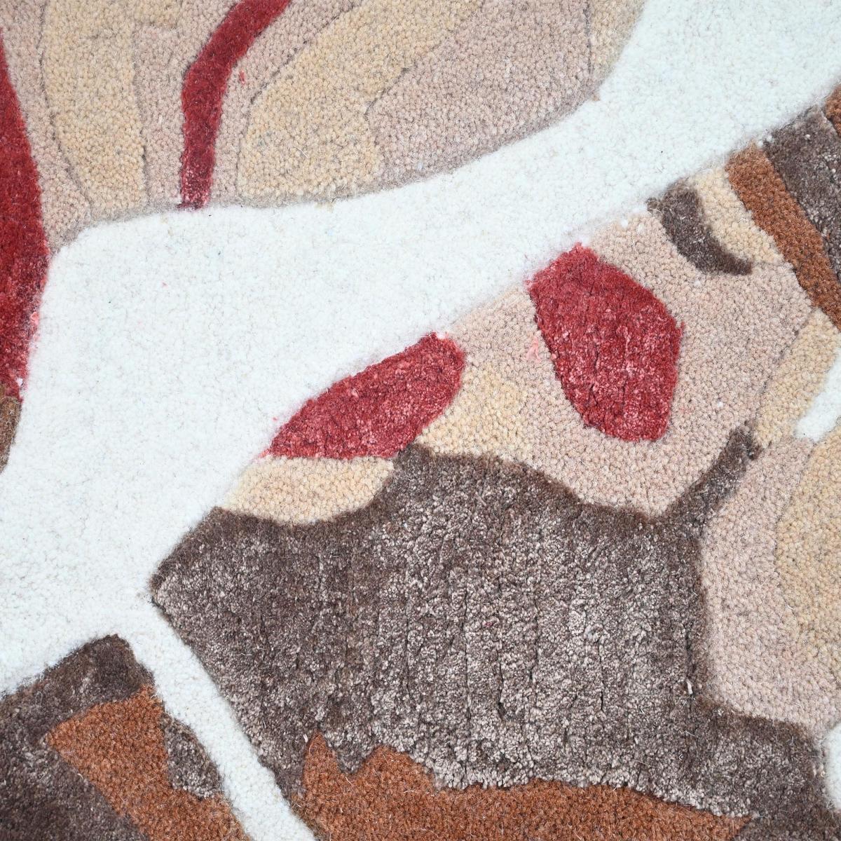 Tapis salon, motif fresque artistique, texture en relief, WOWW — vue 6