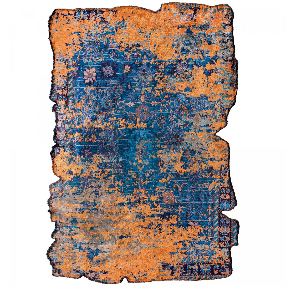 Tapis salon LYN17 AMA kilim, forme originale, Tissé à la main