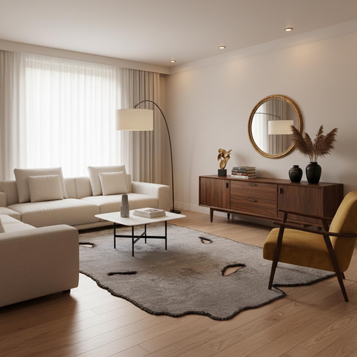 Tapis salon LYN17 ANA kilim, forme originale, Tissé à la main — vue 3