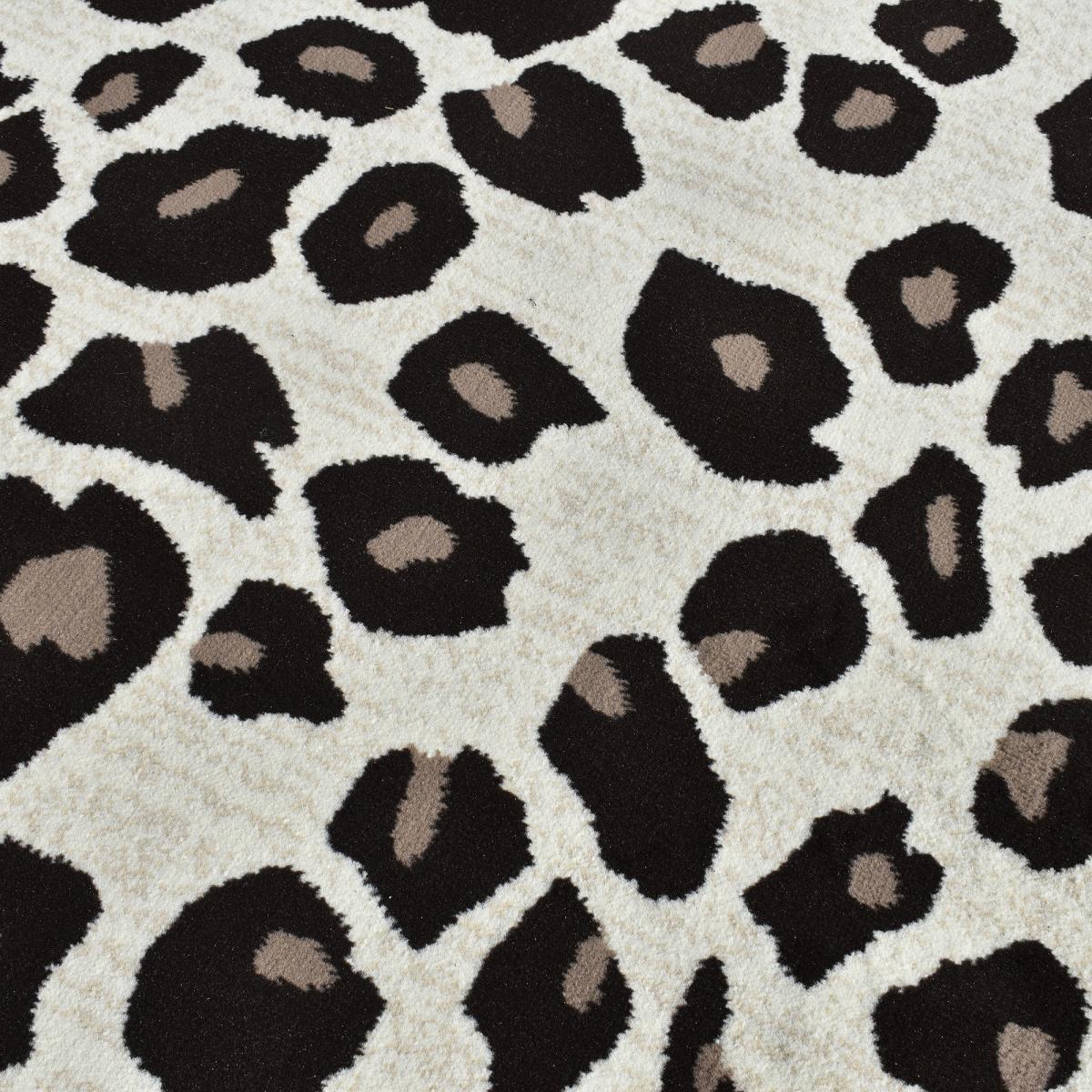 tapis salon LYN1 LEOPARD Beige et marron motif félin tacheté — vue 5