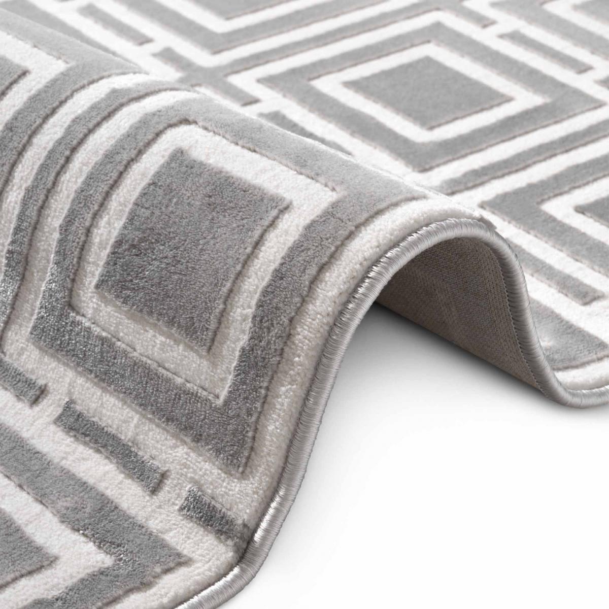 Tapis salon HOWLITE motif géométrique, design graphique et original, confort — vue 4