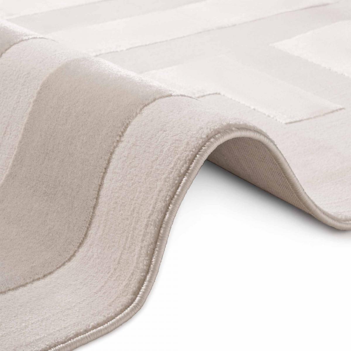 Tapis salon, motif géométrique relief texturé, ONYX, design raffiné — vue 4